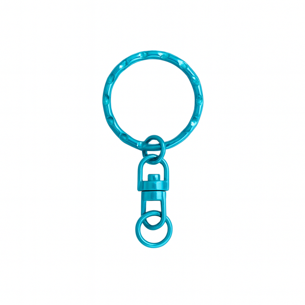 【なくなり次第終了】二重リングキーホルダー 308 P B 真空ブルー