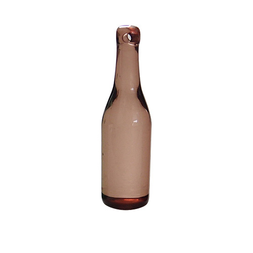 酒瓶ボトル型チャーム ミニチュアボトル ポリレジン製 ブラウン
