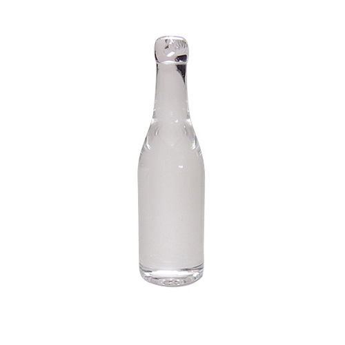 酒瓶ボトル型チャーム ミニチュアボトル ポリレジン製 クリア