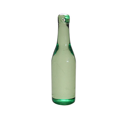 酒瓶ボトル型チャーム ミニチュアボトル ポリレジン製 グリーン