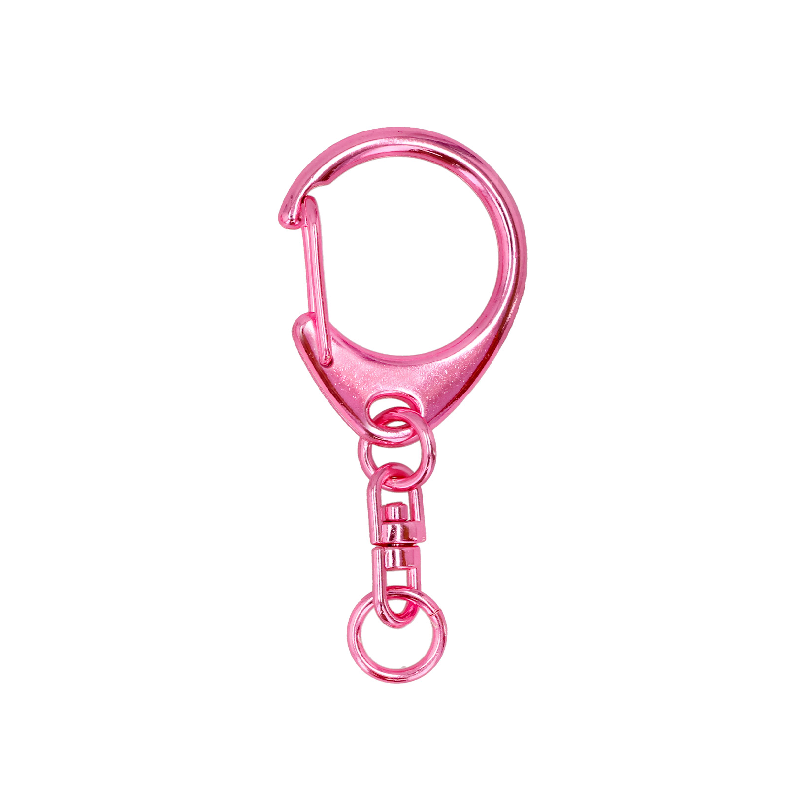 ワンタッチキーホルダー 555 Lサイズ メタリックピンク [B2]<br>正称：ｷｰﾎﾙﾀﾞｰ 555 L ﾒﾀﾘｯｸﾋﾟﾝｸ [B2]