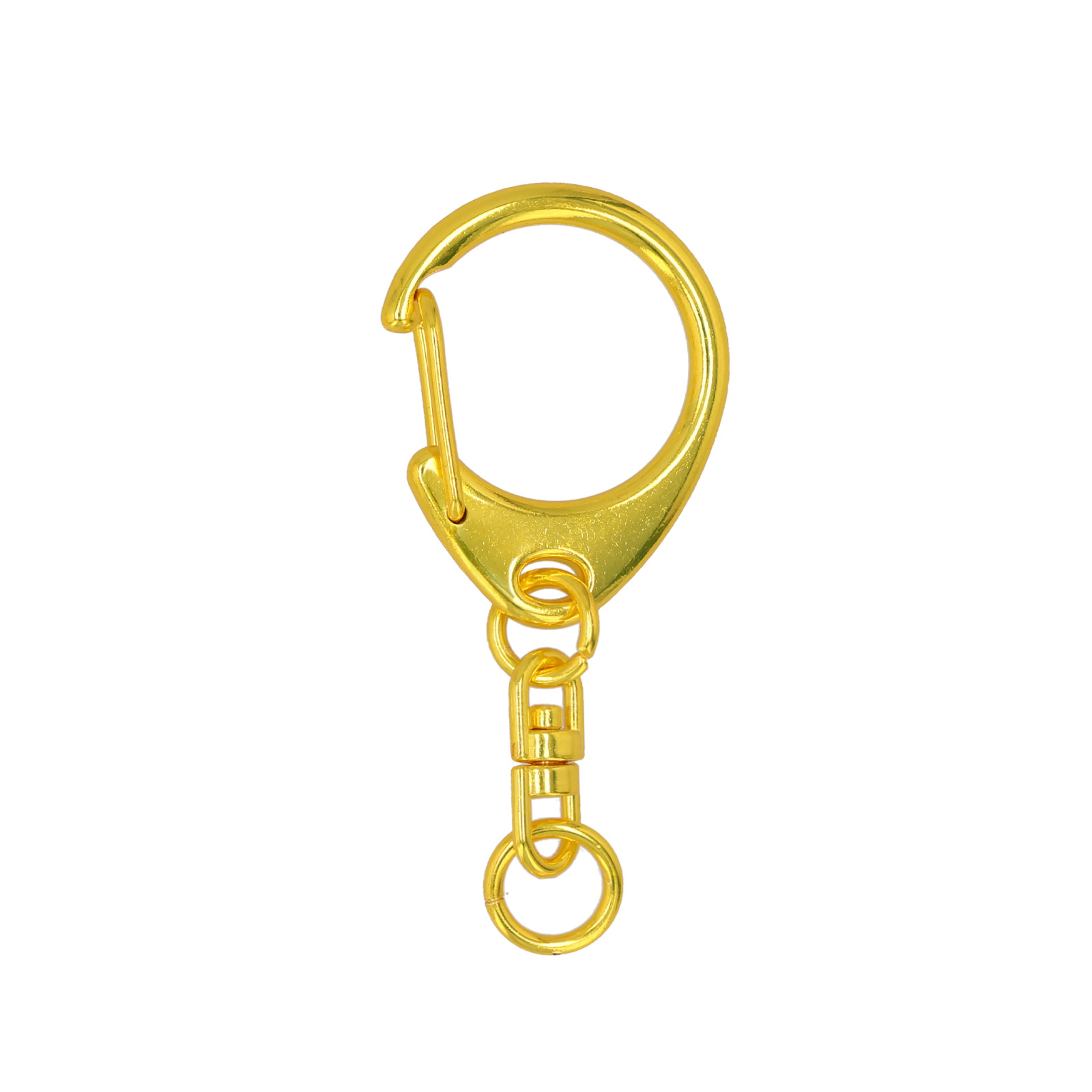 ワンタッチキーホルダー 555 Lサイズ メタリックイエロー [B2]<br>正称：ｷｰﾎﾙﾀﾞｰ 555 L ﾒﾀﾘｯｸｲｴﾛｰ [B2]