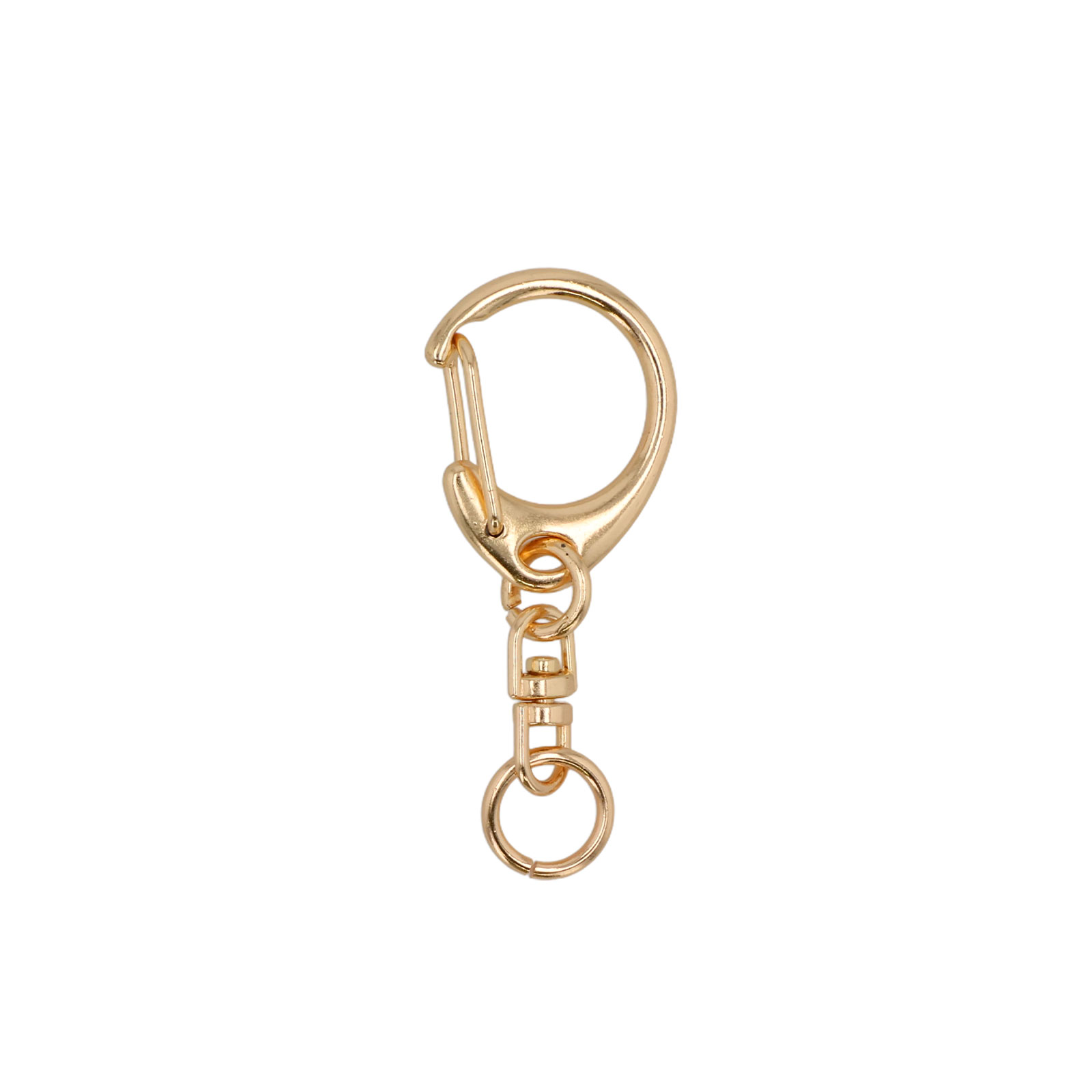 ワンタッチキーホルダー 555 Sサイズ ゴールド　※代用金メッキ