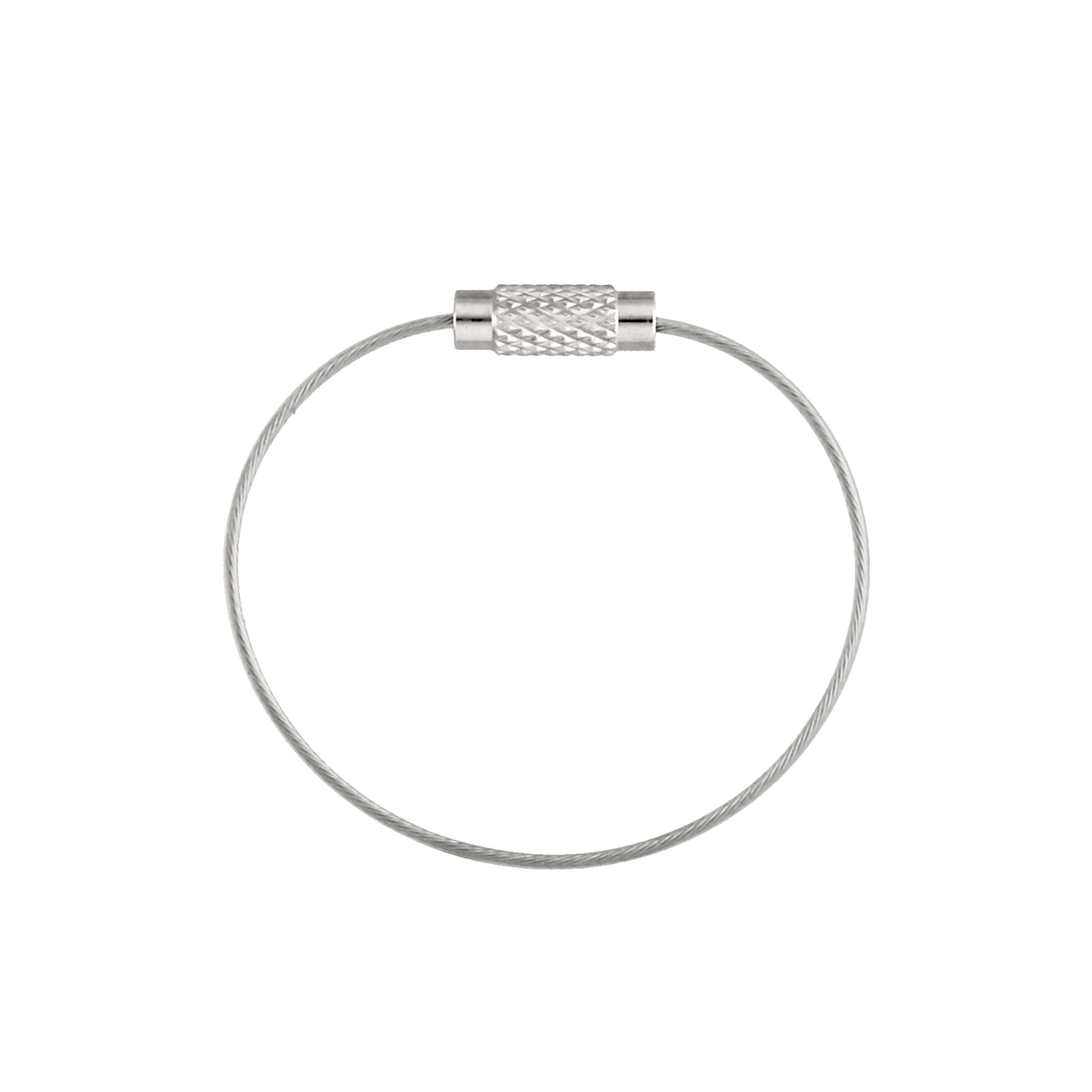 ワイヤーキーホルダー Y10/12cm ビニールコーティング クリアー