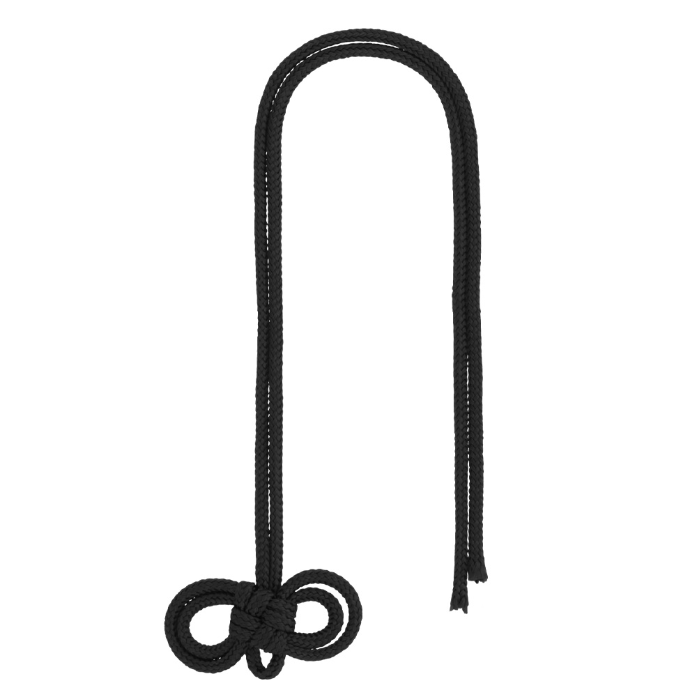 お守り紐　めがね結び 28㎜×17cm　黒